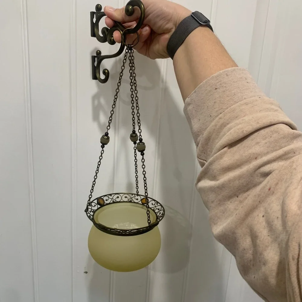 New PartyLite Retro Hanging‎ Candle Lantern Lamp with Chain and Wall Sconces - Picture 5 of 5